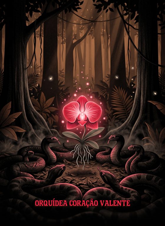 Carta Relíquia: Orquídea Coração Valente